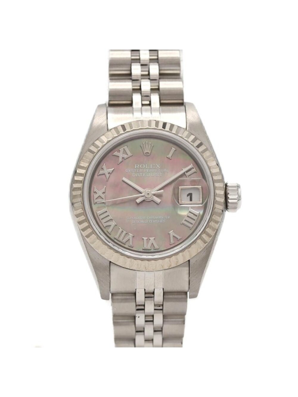 Rolex Datejust Stainless Steel White Gold Automatic Watch